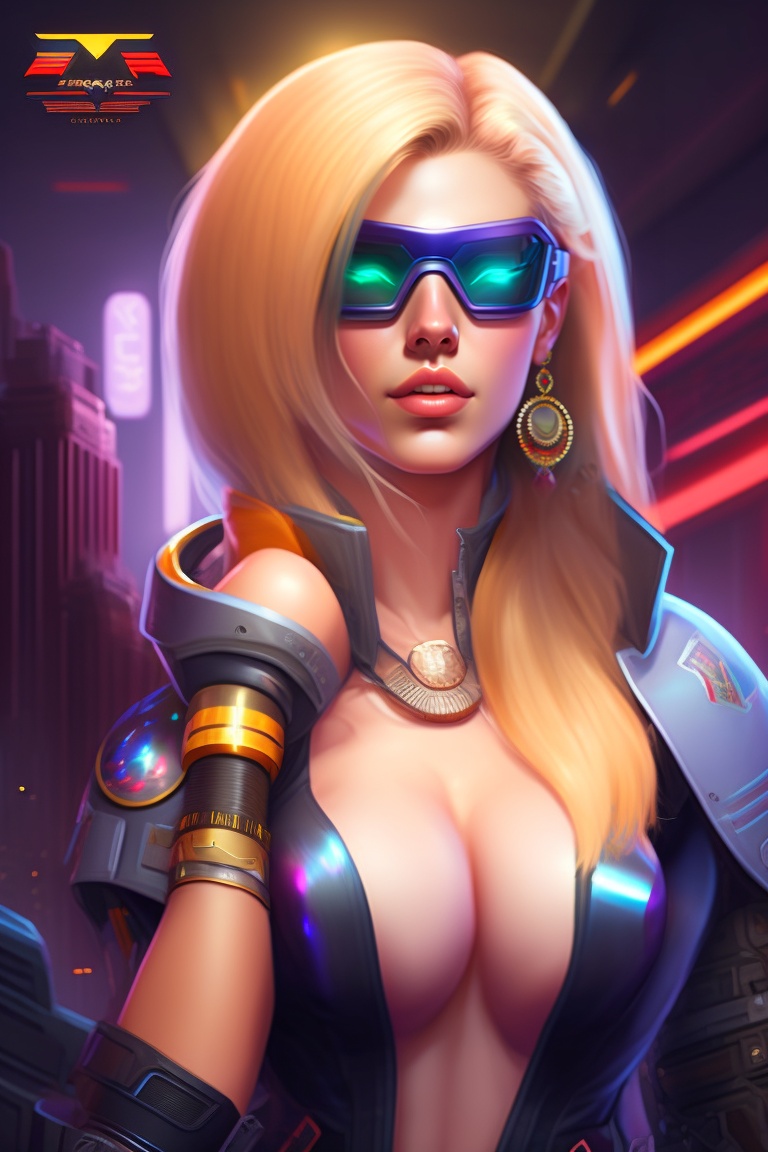 ������� ���������� ��������������� �����-����� lexica.art �� �������: cyberpunk girl full body - ������� 4