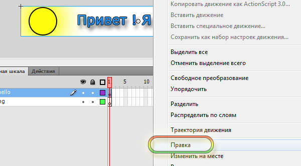 редактирование символа во flash проекте редактирование символа во flash проекте