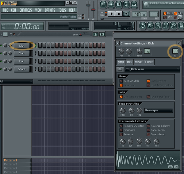 fl studio - kick