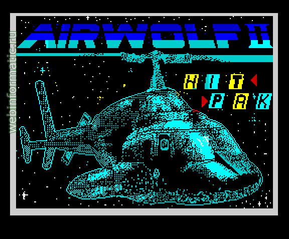 Airwolf II | ZX Spectrum | shooter game | Hit-Pak, 1987 play online ������ ������