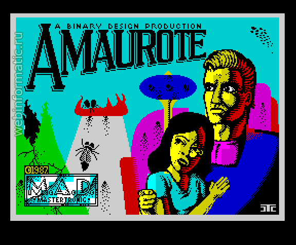 Amaurote | ZX Spectrum | game | Mastertronic Added Dimension, 1987 play online  