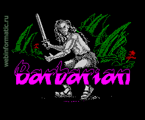 Barbarian | ZX Spectrum | arcade game | Melbourne House, 1988 play online  