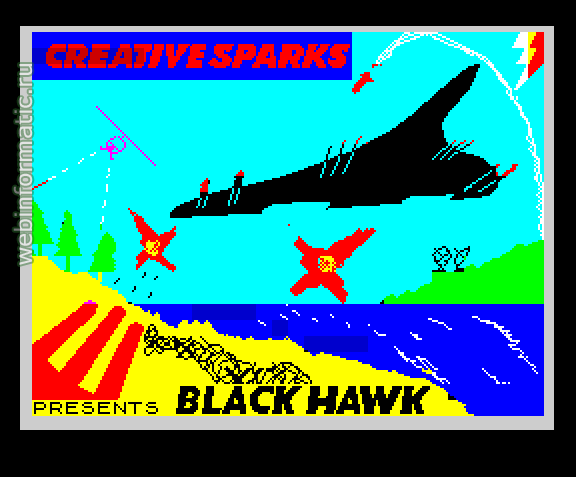 Black Hawk | ZX Spectrum | shooter game | Creative Sparks, 1984 play online ������ ������