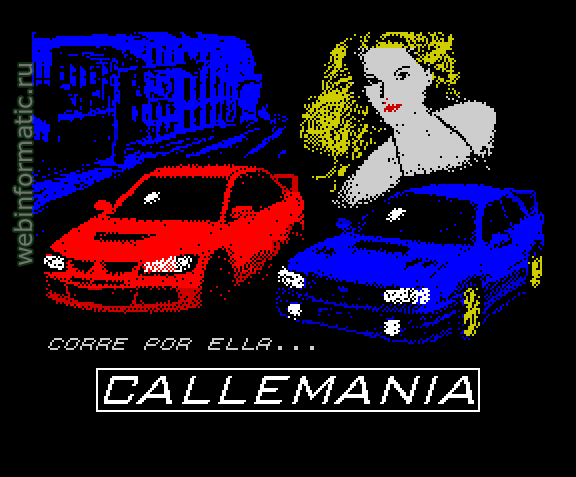 Callemania 2008 | ZX Spectrum | race game | World XXI Soft Inc, 2007 play online  