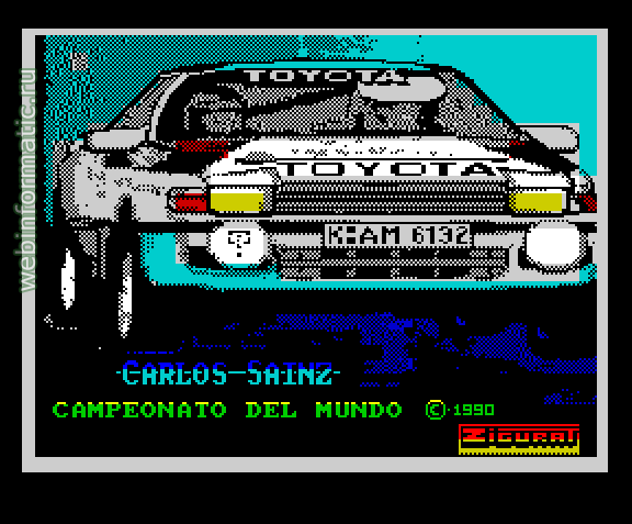 Carlos Sainz | ZX Spectrum | race game | Zigurat Software, 1990 play online  