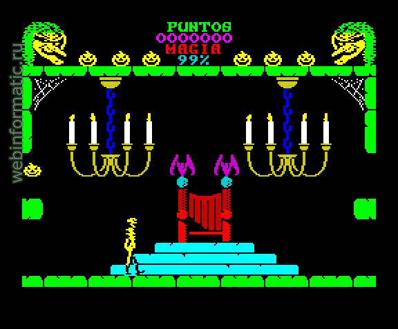 Cauldron II: The Pumpkin Strikes Back | ZX Spectrum | quest game | Palace Software, 1986 play online ������ ������