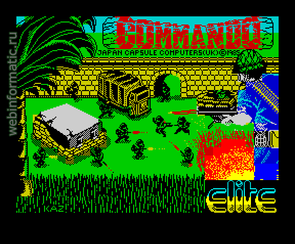 Commando | ZX Spectrum | shooter game | Elite Systems Ltd, 1985 play online ������ ������