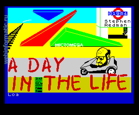 Day in the Life, A | ZX Spectrum | arcade game | Micromega, 1985 play online  