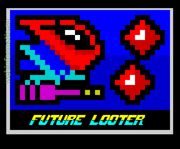 Future Looter | ZX Spectrum | arcade game | Timmy, 2011 play online  