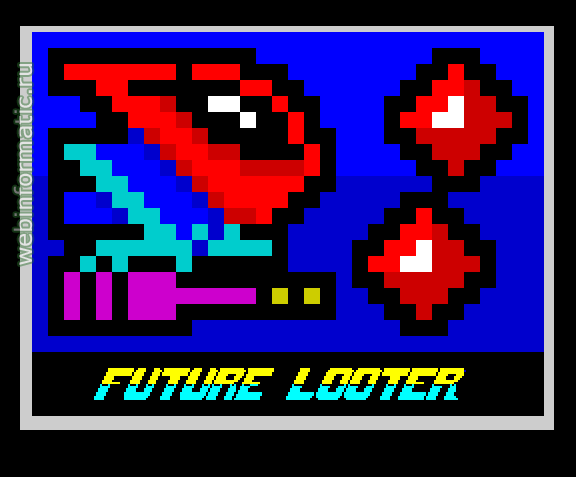 Future Looter | ZX Spectrum | arcade game | Timmy, 2011 play online ������ ������