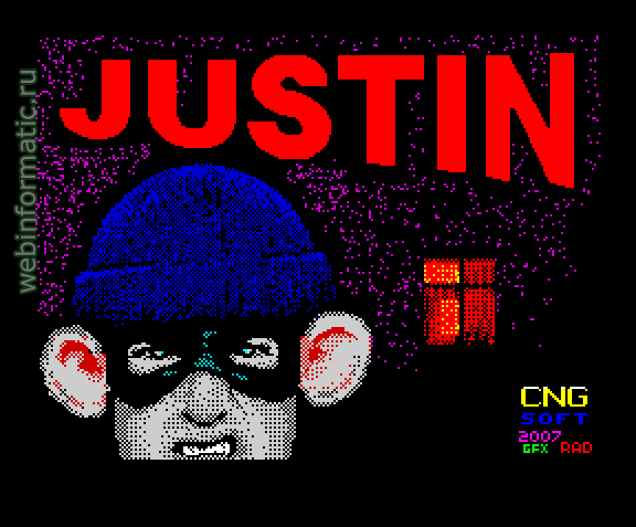Justin | ZX Spectrum | arcade game | CNGSoft, 2007 play online  