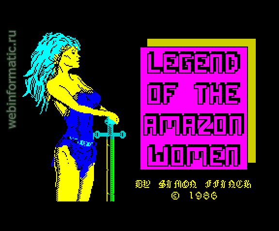 Legend of the Amazon Women | ZX Spectrum | fighting game | US Gold Ltd, 1986 play online  