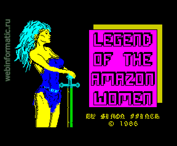 Legend of the Amazon Women | ZX Spectrum | fighting game | US Gold Ltd, 1986 play online ������ ������
