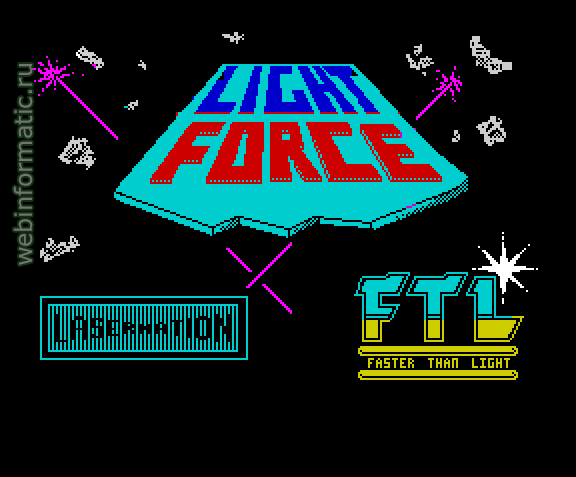 Light Force | ZX Spectrum | shooter game | Faster Than Light, 1986 play online ������ ������