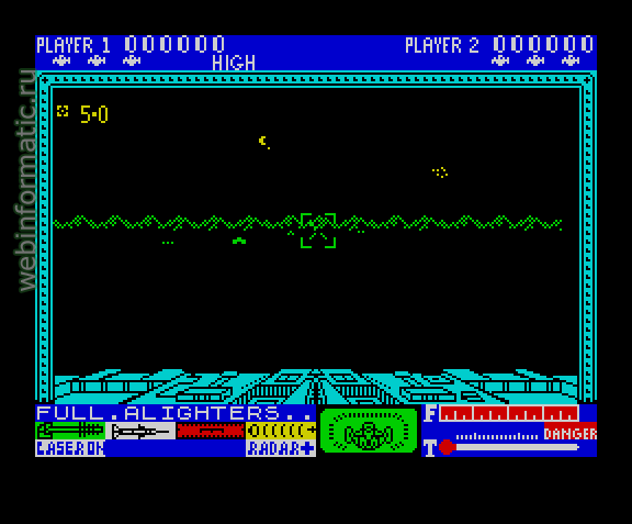 Lunattack, 3D | ZX Spectrum | shooter game | Hewson Consultants Ltd, 1984 play online ������ ������