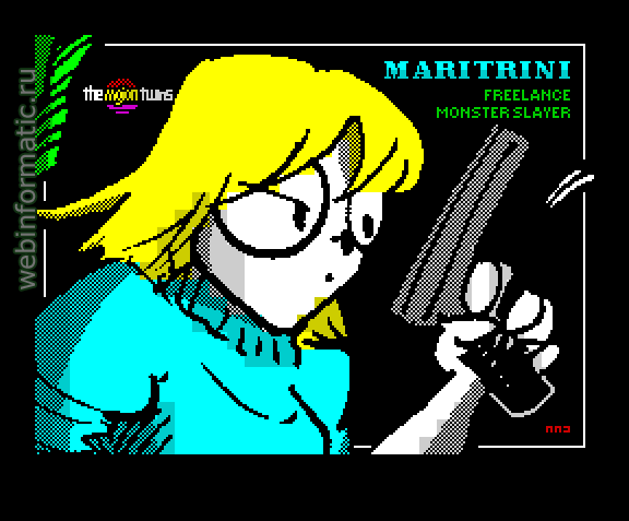 Maritrini, Freelance Monster Slayer | ZX Spectrum | maze game | Ubhres Productions, 2012 play online  