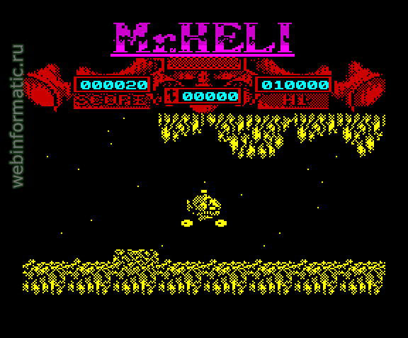 Mr. Heli | ZX Spectrum | shooter game | Firebird Software Ltd, 1989 play online ������ ������