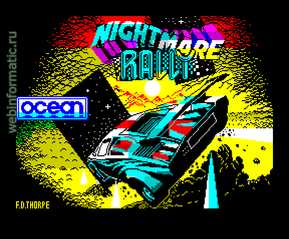 Nightmare Rally | ZX Spectrum | race game | Ocean Software Ltd, 1986 play online  