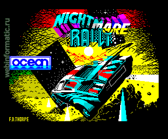 Nightmare Rally | ZX Spectrum | race game | Ocean Software Ltd, 1986 play online ������ ������
