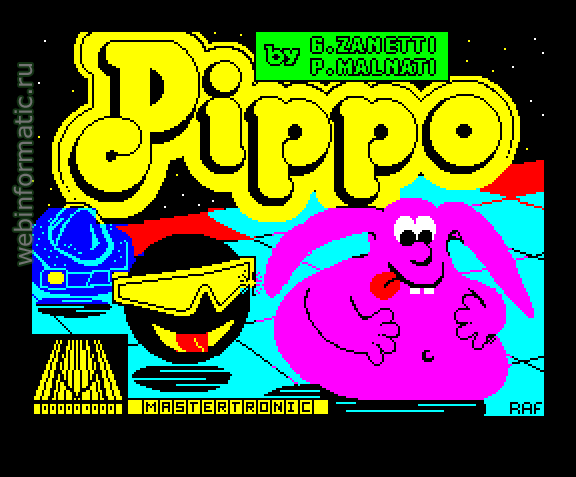 Pippo | ZX Spectrum | arcade game | Mastertronic Ltd, 1986 play online  