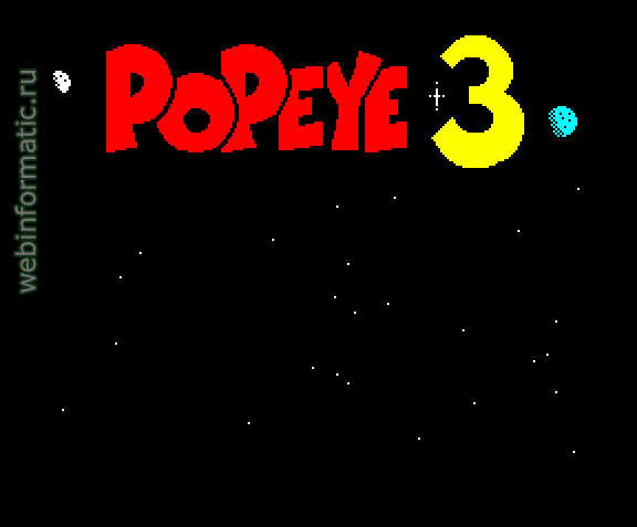 Popeye 3 | ZX Spectrum | fighting game | Alternative Software Ltd, 1992 play online ������ ������