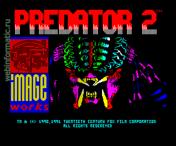 Predator 2 | ZX Spectrum | shooter game | Image Works, 1991 play online  