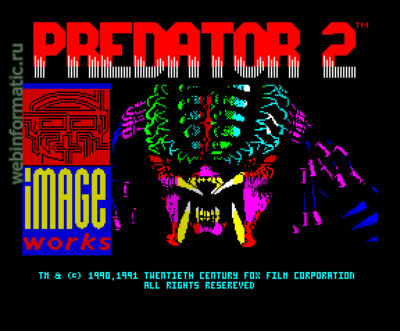 Predator 2 | ZX Spectrum | shooter game | Image Works, 1991 play online ������ ������