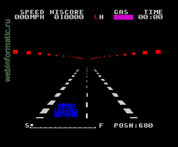 Road Race | ZX Spectrum | race game | Your Sinclair, 1987 play online ������ ������