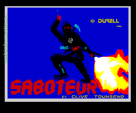 Saboteur! | ZX Spectrum | arcade game | Durell Software Ltd, 1985 play online  