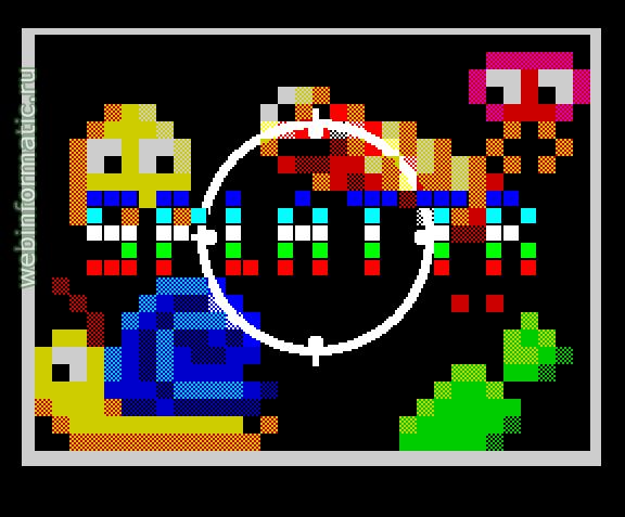 splATTR | ZX Spectrum | arcade game | Cronosoft [2], 2008 play online  