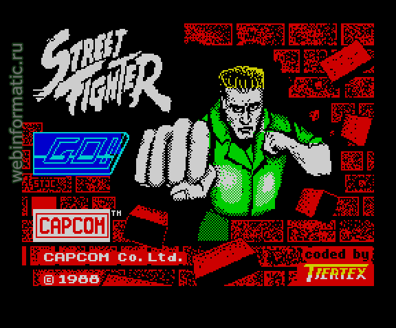 Street Fighter | ZX Spectrum | fighting game | Go!, 1988 play online ������ ������