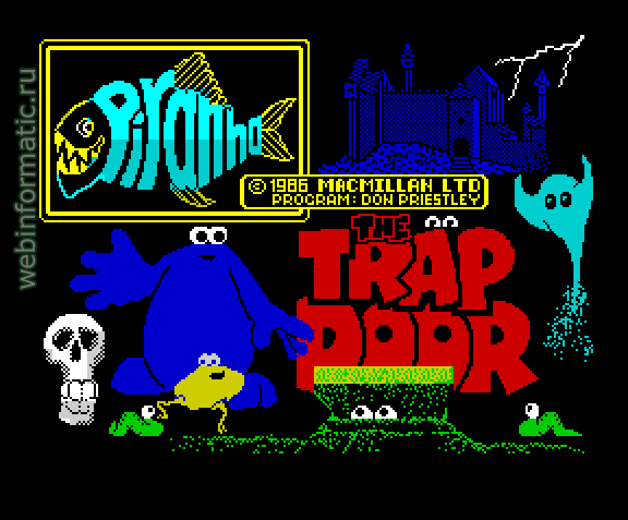 Trap Door, The | ZX Spectrum | quest game | Piranha, 1986 play online  
