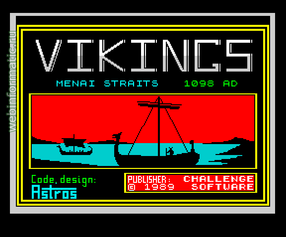 Vikings | ZX Spectrum | strategy game | Challenge Software, 1989 play online  
