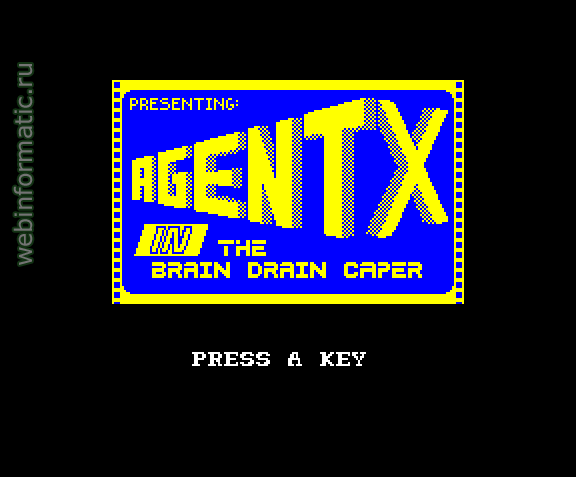 Agent X | ZX Spectrum | arcade game | Mastertronic Ltd, 1986 play online ������ ������