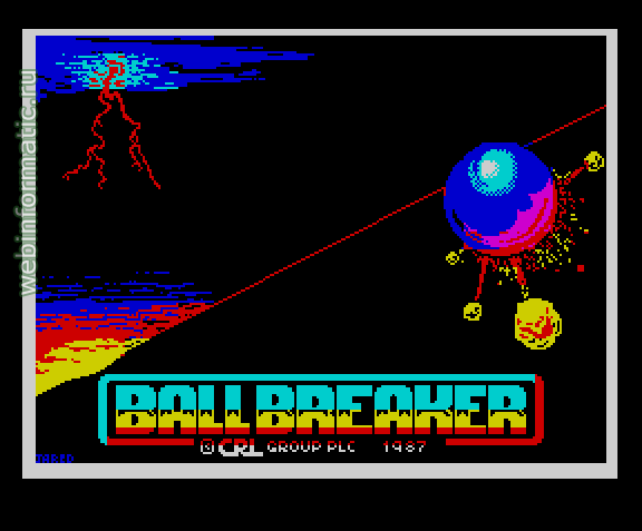 Ball Breaker | ZX Spectrum | arcade game | CRL Group PLC, 1987 play online  