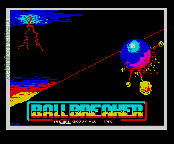 Ball Breaker | ZX Spectrum | arcade game | CRL Group PLC, 1987 play online ������ ������