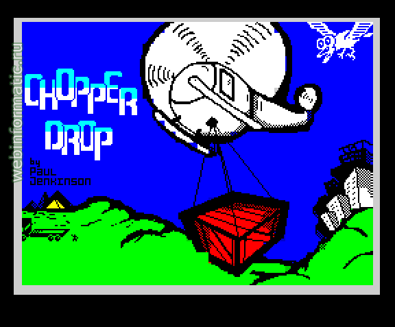 Chopper Drop | ZX Spectrum | arcade game | Paul Jenkinson, 2011 play online ������ ������