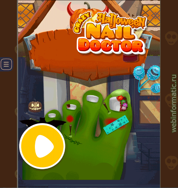 Crazy Halloween Nail Doctor | doctor play online ������ ������