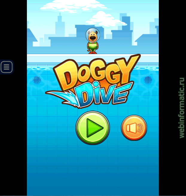 Doggy Dive | arcade play online  