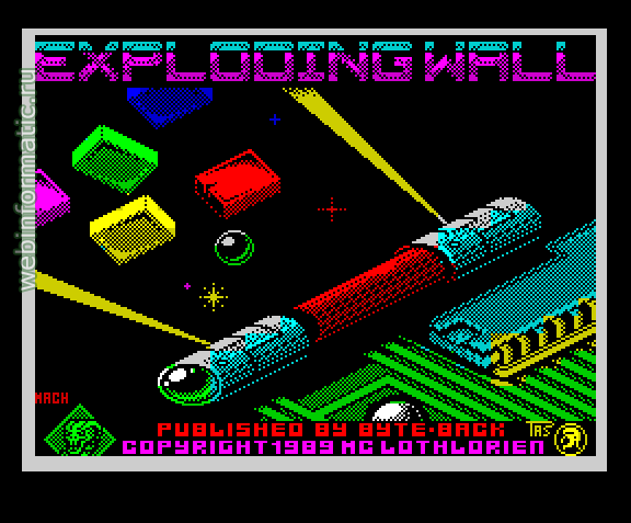 Exploding Wall | ZX Spectrum | arcade game | MC Lothlorien Ltd, 1989 play online ������ ������