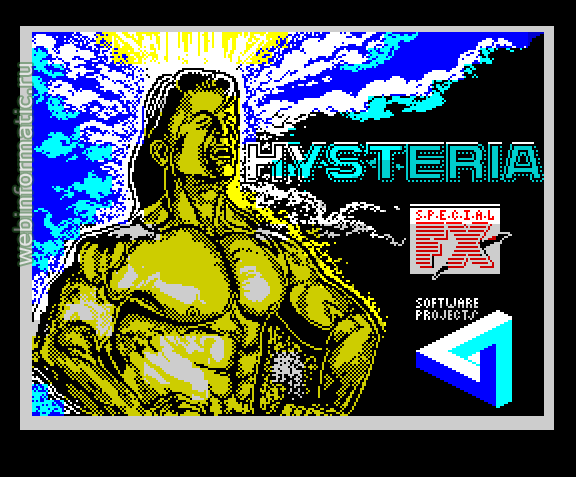 Hysteria | ZX Spectrum | arcade game | Software Projects Ltd, 1987 play online ������ ������