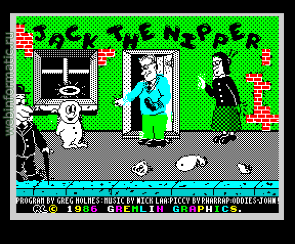 Jack the Nipper | ZX Spectrum | quest game | Gremlin Graphics Software Ltd, 1986 play online ������ ������