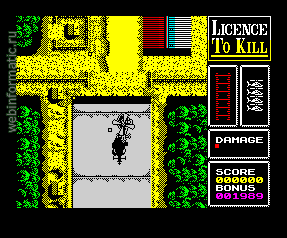 Licence to Kill | ZX Spectrum | arcade game | Domark Ltd, 1989 play online ������ ������