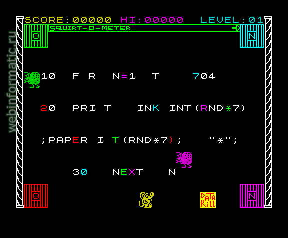 Micro Mouse Goes De-bugging | ZX Spectrum | arcade game | MC Lothlorien Ltd, 1983 play online ������ ������