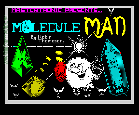 Molecule Man | ZX Spectrum | maze game | Mastertronic Ltd, 1986 play online ������ ������