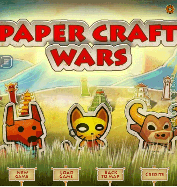 Paper Craft Wars | rts play online ������ ������