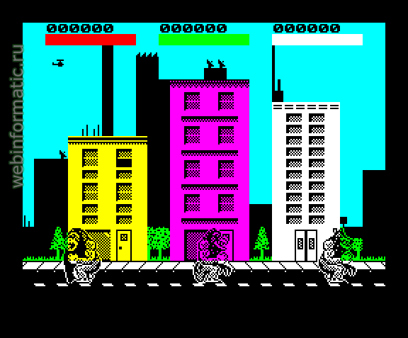 Rampage | ZX Spectrum | arcade game | Activision Inc, 1988 play online ������ ������