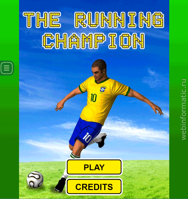 Running Soccer | run and click play online  