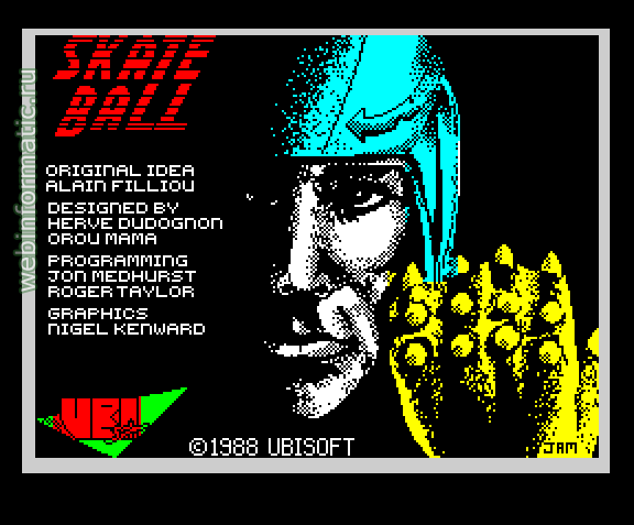 Skateball | ZX Spectrum | arcade game | Ubi Soft Ltd, 1988 play online ������ ������