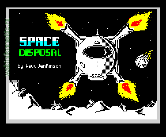 Space Disposal | ZX Spectrum | arcade game | Paul Jenkinson, 2011 play online ������ ������